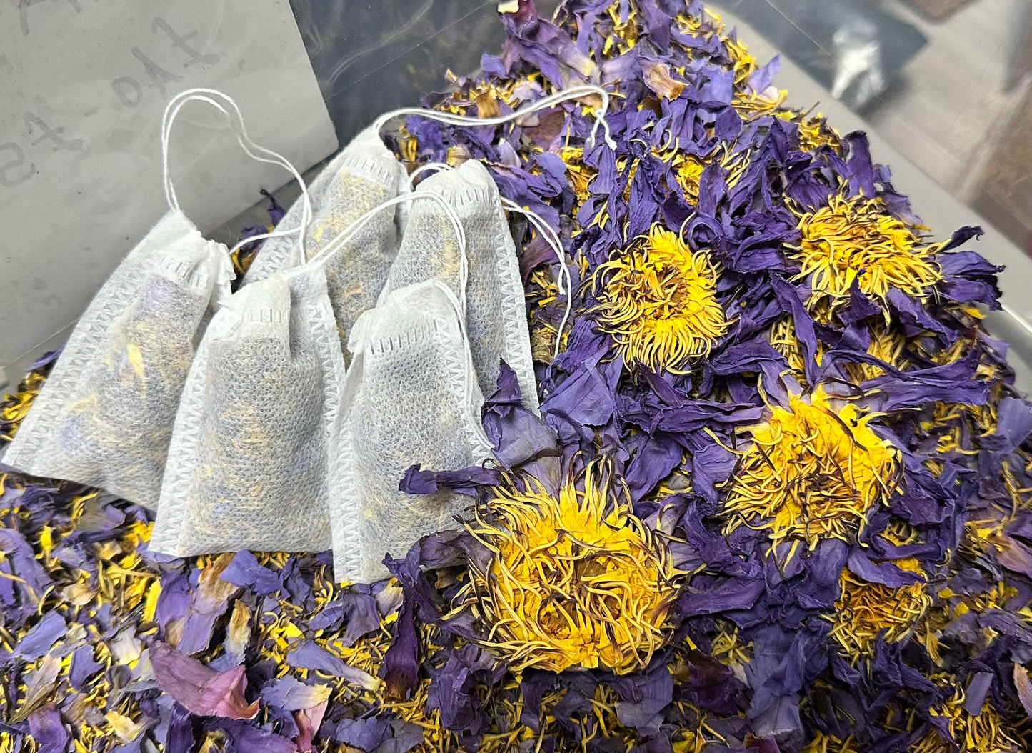 Blue Lotus Flower (Nymphaea Caerulea) Herbal Tea Bags